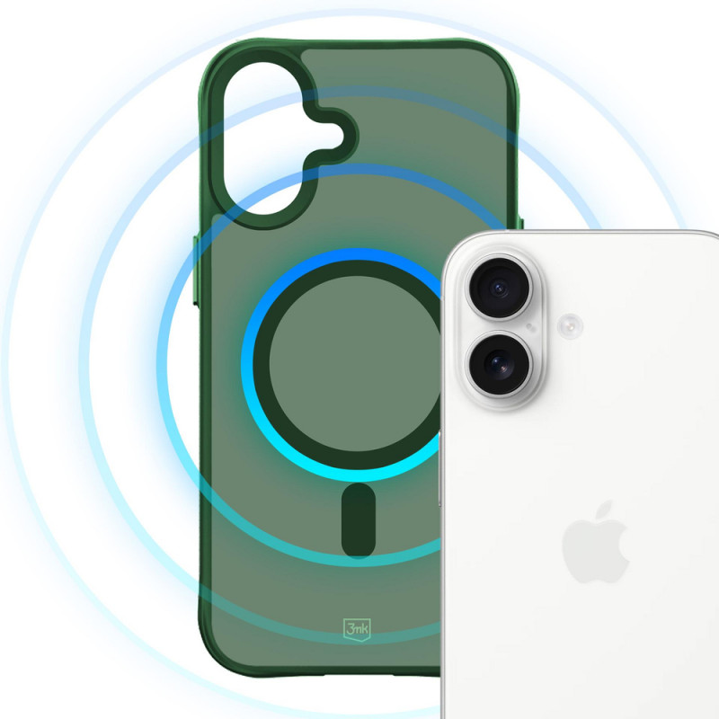 3MK Smoke MagCase voor Apple iPhone 16, groen