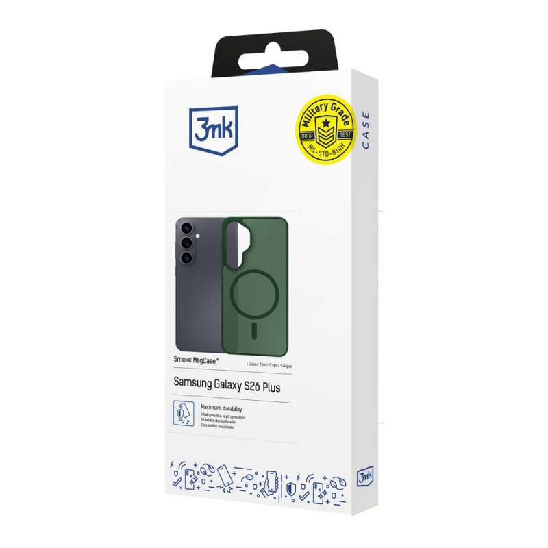 3MK Smoke MagCase voor Samsung Galaxy S26+, groen