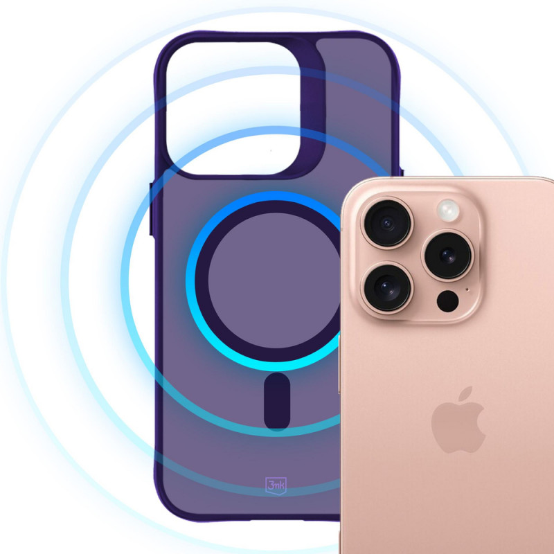 3MK Smoke MagCase voor Apple iPhone 16 Pro Max, paars