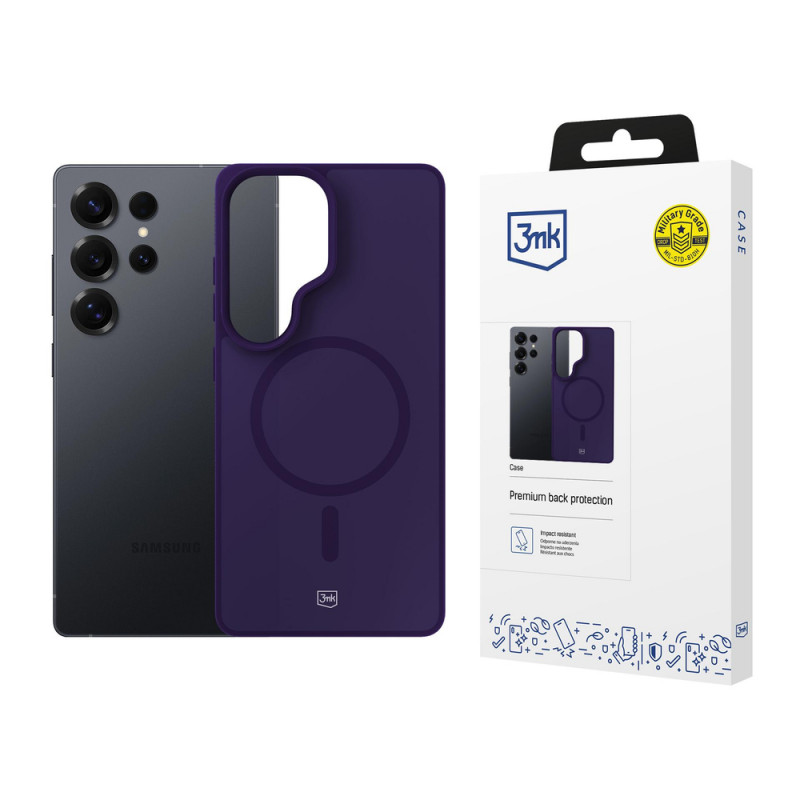 3MK Smoke MagCase voor Samsung Galaxy S25 Ultra, paars