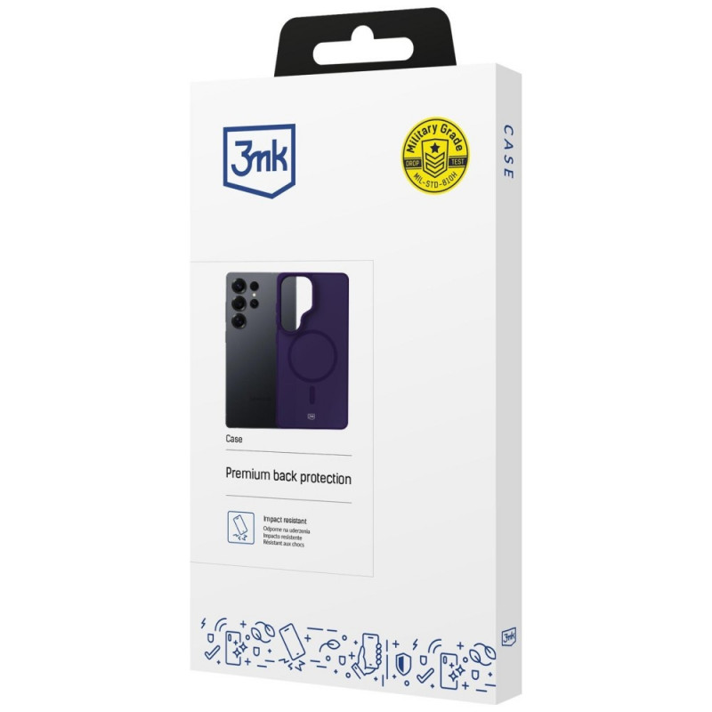 3MK Smoke MagCase voor Samsung Galaxy S25 Ultra, paars