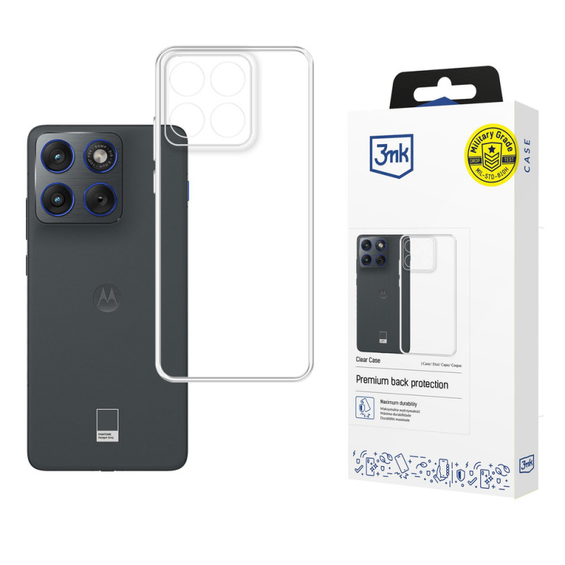 3MK Clear Case Motorola Edge 70 smartphonehoesje, transparant