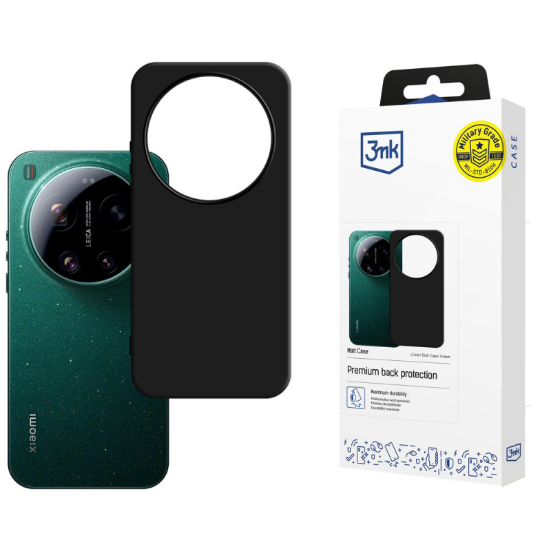 3MK Matt Case Xiaomi 17 Ultra smartphonehoesje, zwart