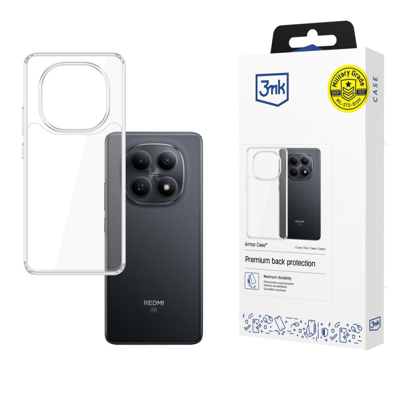 3MK Armor Case Xiaomi Redmi Note 15 4G / 5G smartphonehoesje, transparant