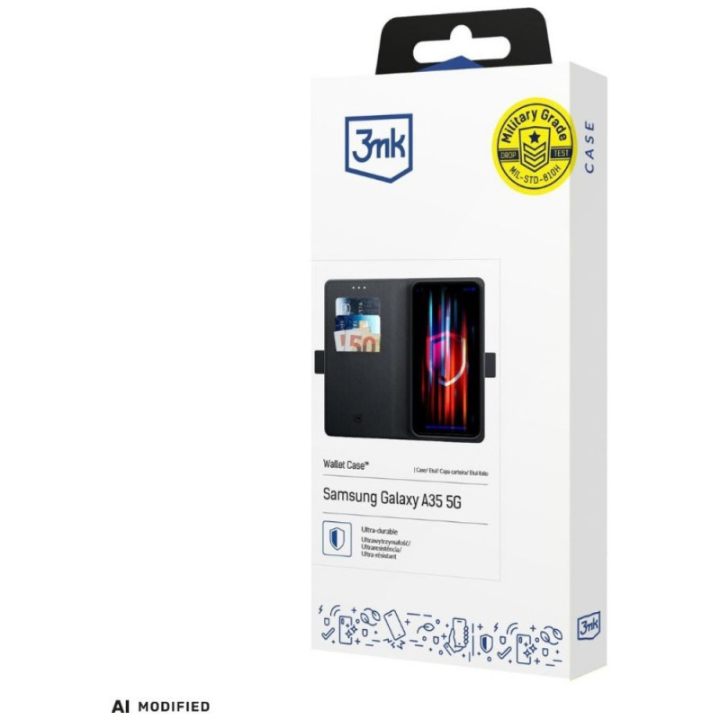 3MK Wallet Case voor Xiaomi Poco X8 Pro, zwart