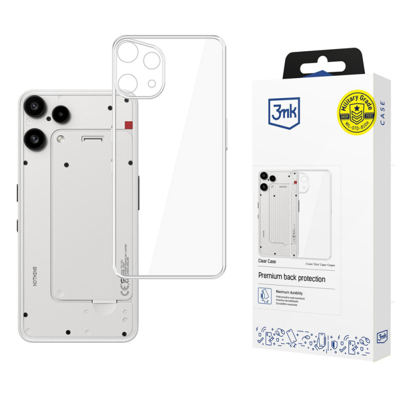 3MK Clear Case voor Nothing Phone (3a) Lite, transparant