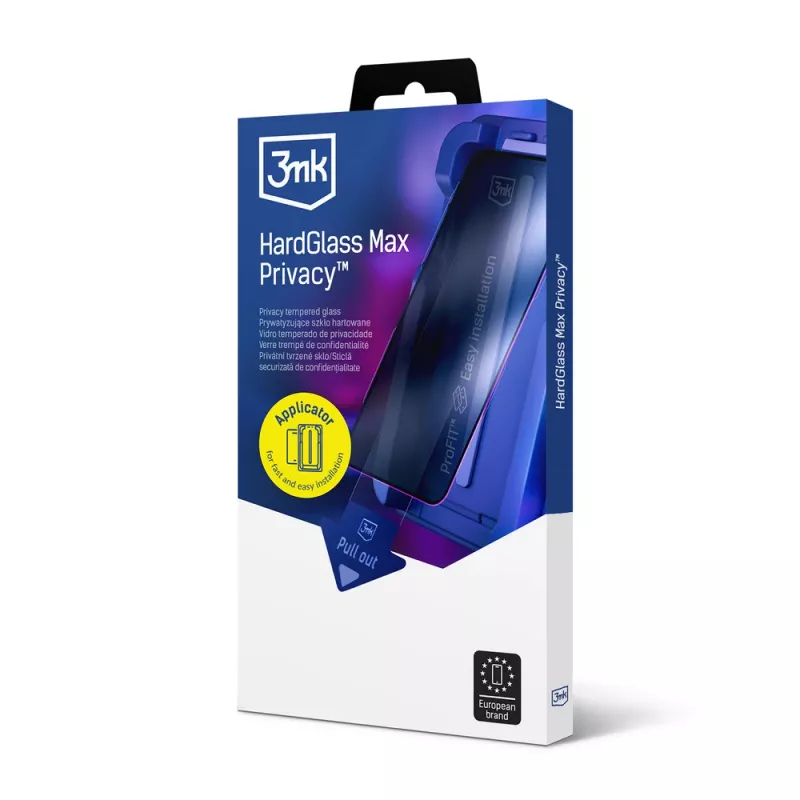 3MK HardGlass Max Privacy Apple iPhone 16 Pro Max gehard glas privacy schermbeschermer, Zwart