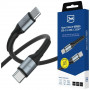 3MK Hyper Cable N-SERIES USB-C naar USB-C kabel, 1,5 m, 100 W, zwart