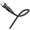 3MK Hyper Cable N-SERIES USB-C naar USB-C kabel met 180° draaibare connector, 1 m, 100 W, zwart