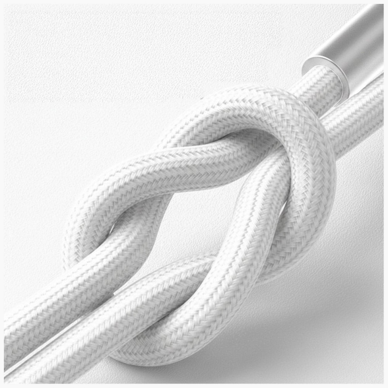 3MK Hyper Cable N-SERIES USB-C naar Lightning-kabel, 2 m, 27 W, wit