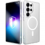 3MK Misty MagCase smartphonehoesje voor Samsung Galaxy S25 Ultra, MagSafe-compatibel, wit