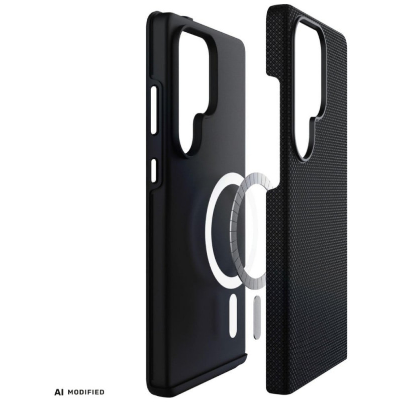 3MK Fortis MagCase Samsung Galaxy S24 Ultra hoesje, zwart