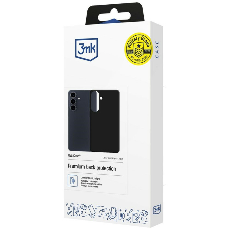 3MK Matt Case Samsung Galaxy S26 FE, zwart