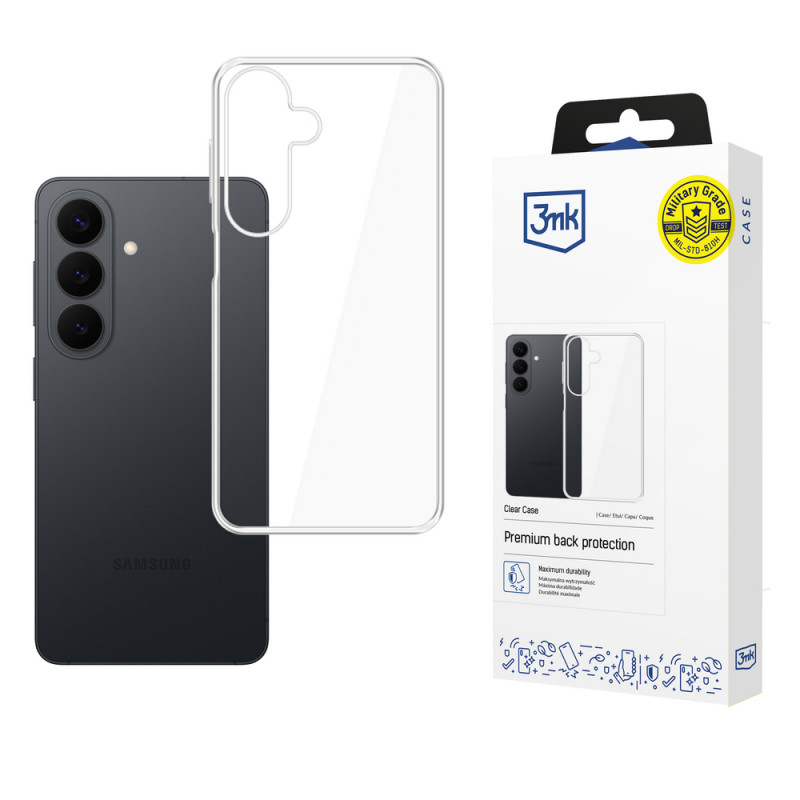 3MK Clear Case Samsung Galaxy S26 FE telefoonhoesje, transparant