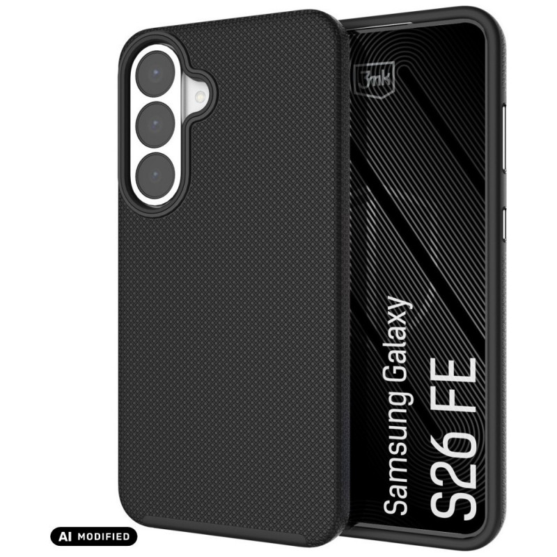 3MK Fortis MagCase Samsung Galaxy S26 FE telefoonhoesje, zwart