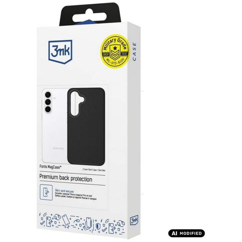 3MK Fortis MagCase Samsung Galaxy S26 FE telefoonhoesje, zwart