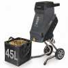 Wuber W94205 elektrische bladversnipperaar voor takken, 2500 W, 45 L