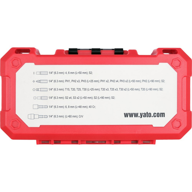 YATO impactschroefbitset 39 stuks YT-78076