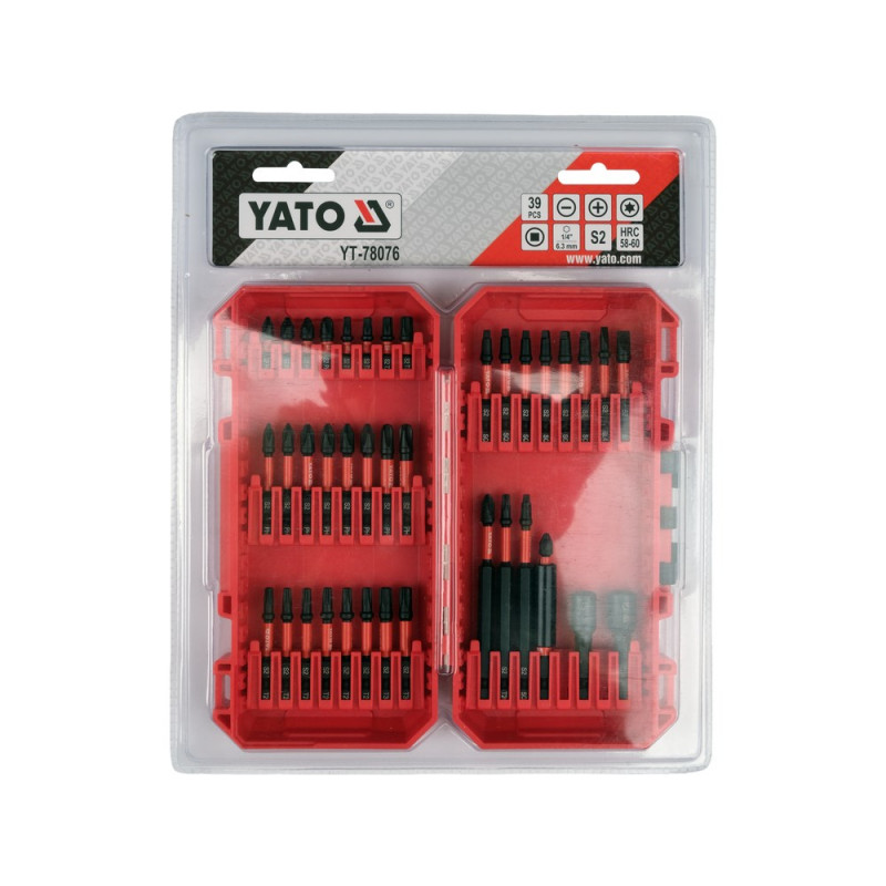 YATO impactschroefbitset 39 stuks YT-78076