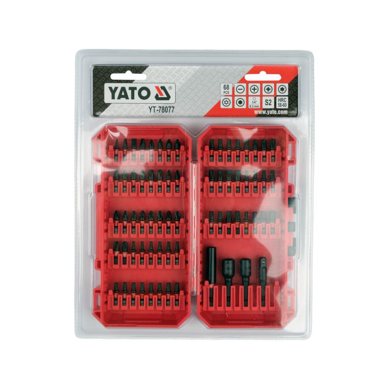 YATO impactschroefbitset 68 stuks YT-78077