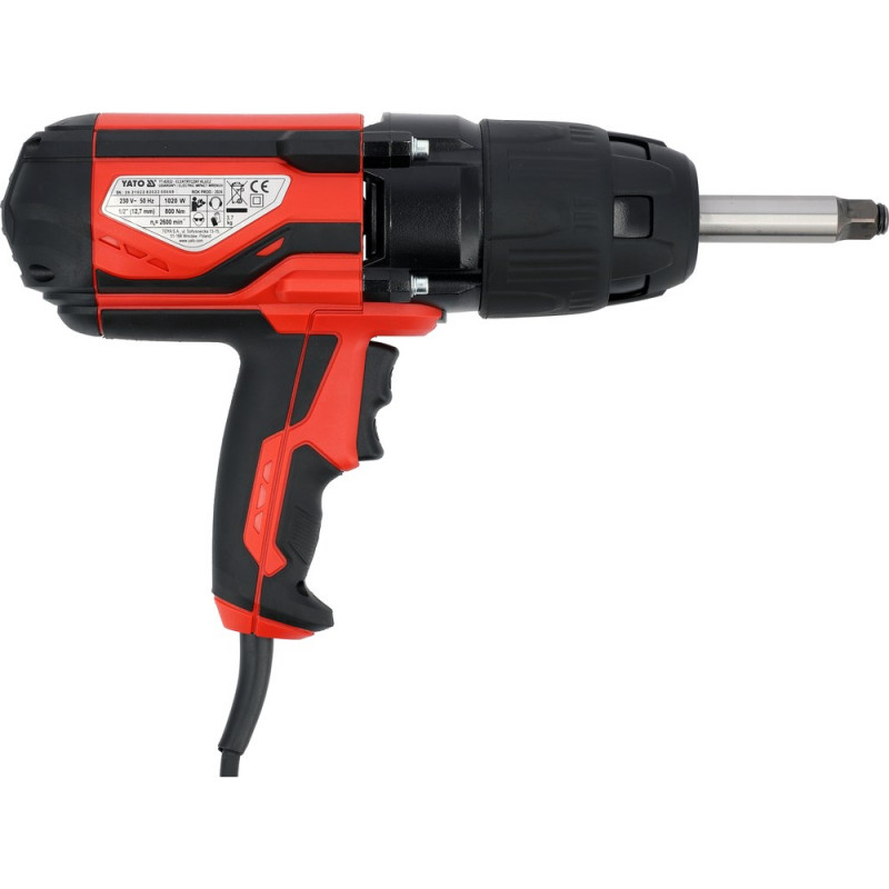 YATO elektrische slagsleutel 1/2" 1020 W / 800 Nm YT-82022