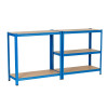 Extralink metalen legbord 180x90x40, blauw