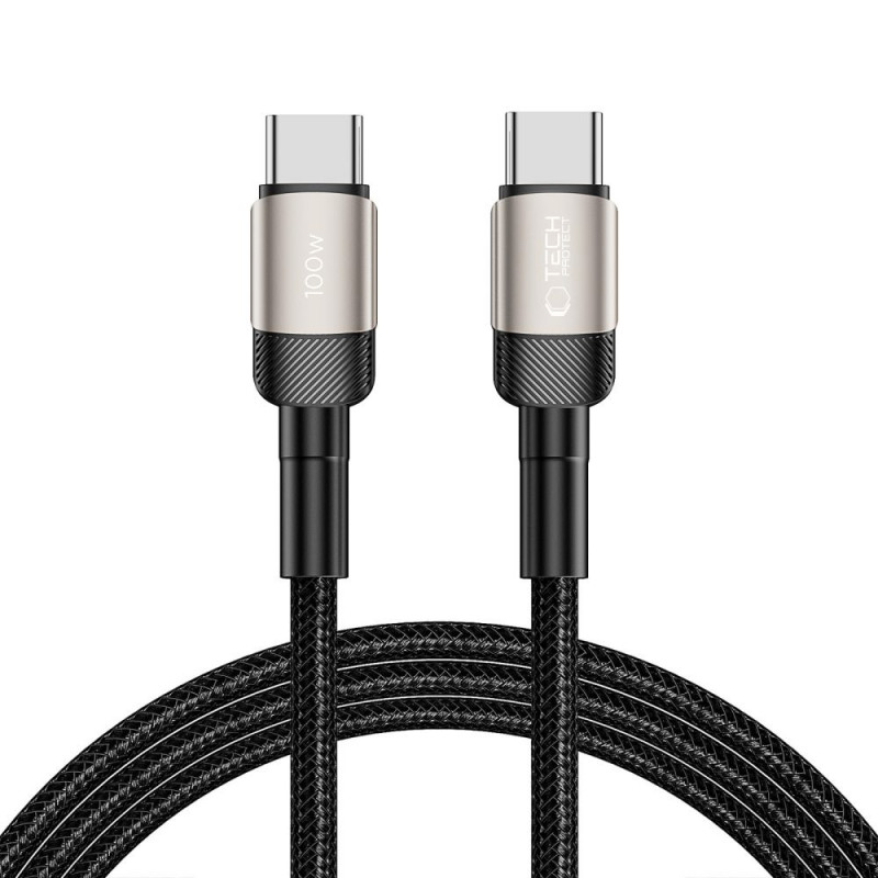 Tech-Protect UltraBoost Evo kabel USB-C / USB-C 100W 5A 200cm titanium