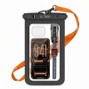 Tech-Protect UWC9 universele waterdichte hoes 8.9", zwart/oranje