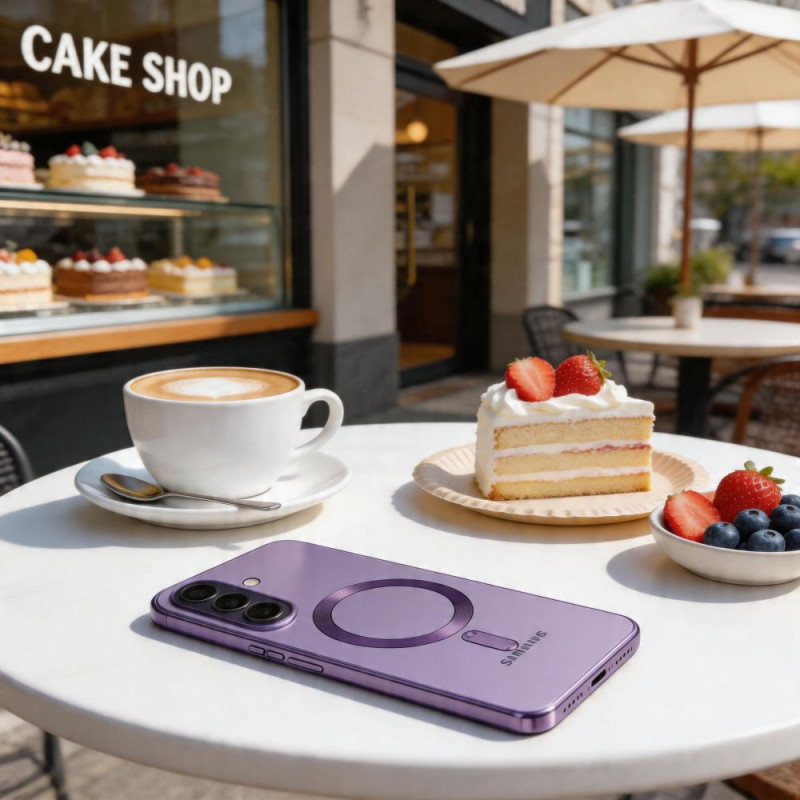 Tech-Protect MagFlex MagSafe-hoesje voor Samsung Galaxy A37 5G, Cobalt Violet
