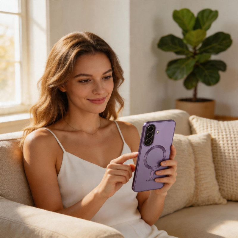 Tech-Protect MagFlex MagSafe-hoesje voor Samsung Galaxy A37 5G, Cobalt Violet