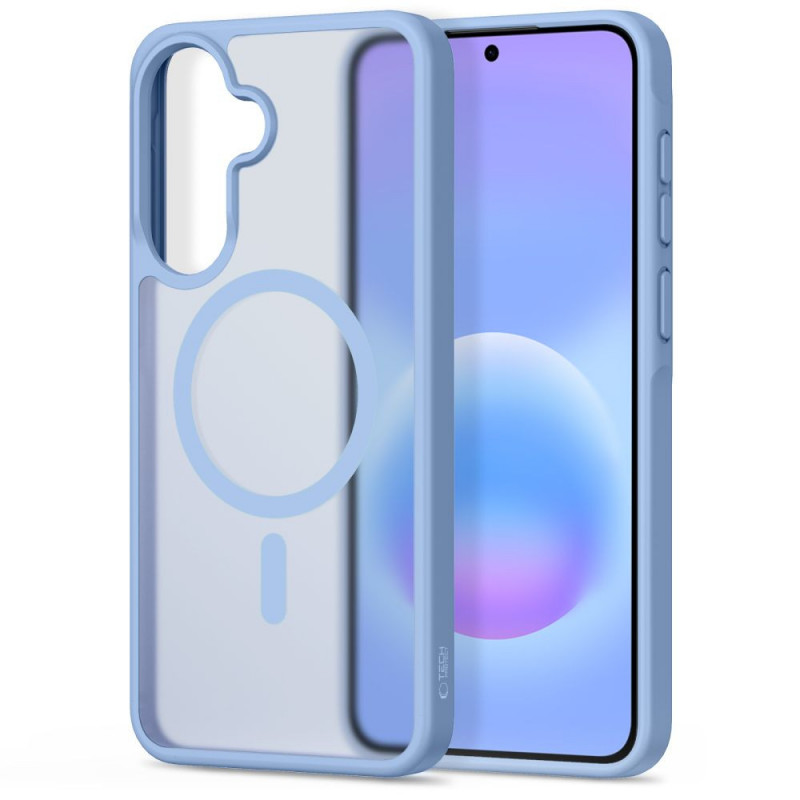 Tech-Protect Magmat MagSafe-hoesje voor Samsung Galaxy A57 5G, mat ijsblauw