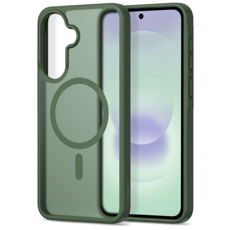 Tech-Protect Magmat MagSafe Samsung Galaxy A36 / A56 / A37 5G hoesje, matgroen