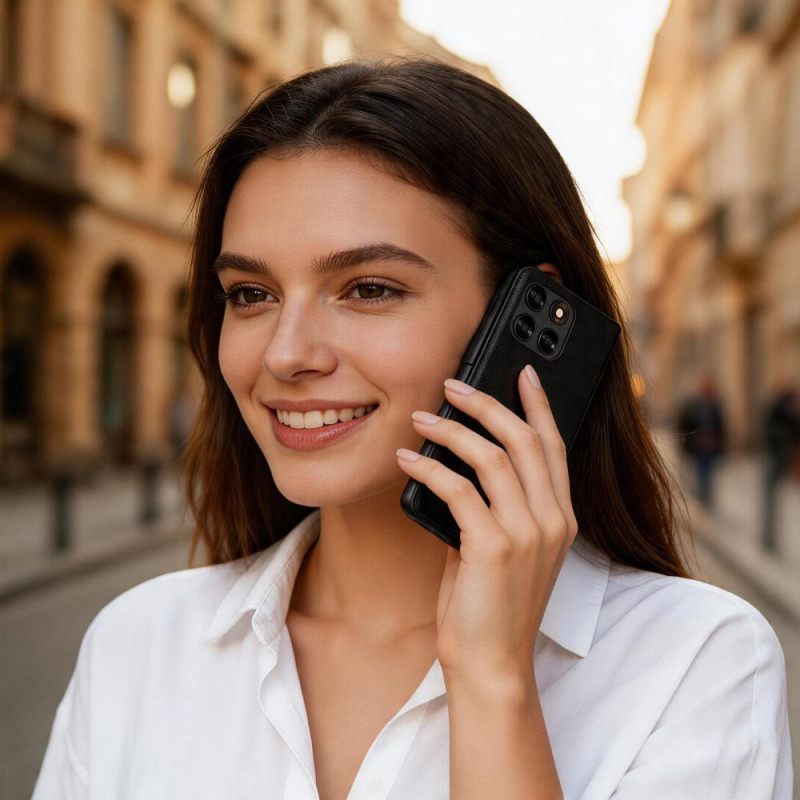 Tech-Protect Wallet-hoesje voor Motorola Moto G67 / G77, zwart