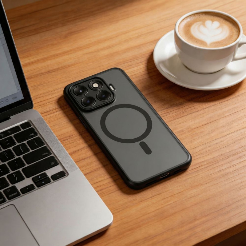 Tech-Protect Magmat MagSafe-hoesje voor Xiaomi 17T, mat zwart