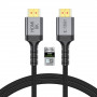 Tech-Protect UltraBoost HDMI 2.1-kabel THP5553, 4K 120Hz, 8K 60Hz, 100 cm, zwart