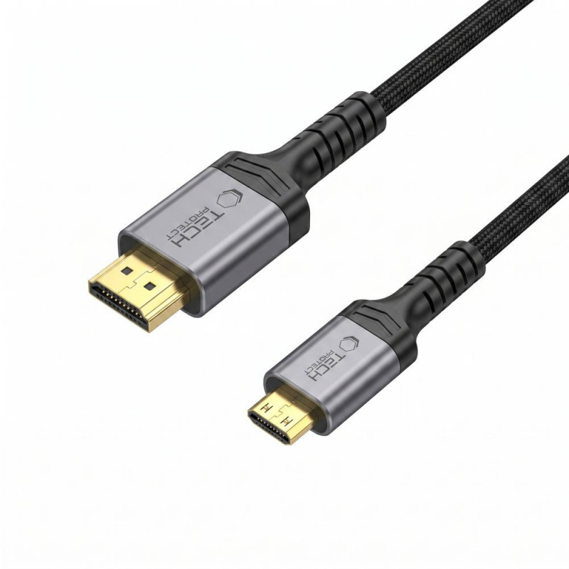 Tech-Protect UltraBoost Mini HDMI naar HDMI 2.1-kabel, 8K 60Hz, 200 cm, zwart
