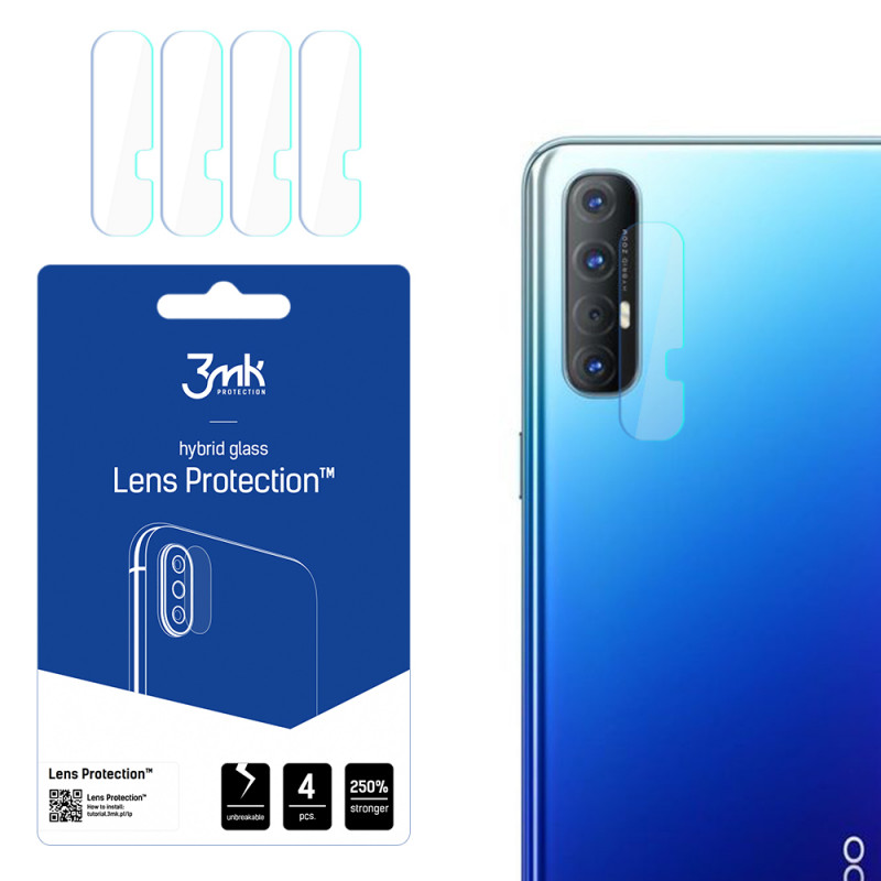 3MK Lens Protection Oppo Reno 3 Pro cameralensbeschermer (4 stuks), 3MK1517