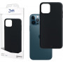 3MK Matt Case Apple iPhone 12/12 Pro smartphonehoesje, zwart