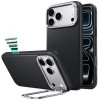 ESR Leren Kickstand MagSafe-hoesje voor Apple iPhone 17 Pro Max / 18 Pro Max, Zwart