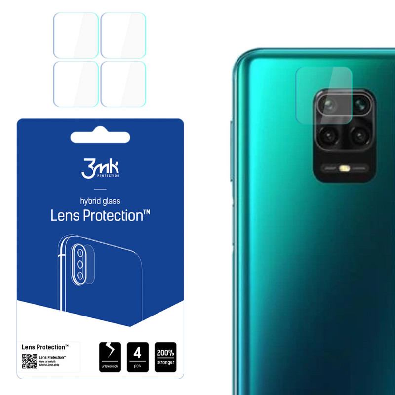 3MK Lens Protection Xiaomi Redmi Note 9 Pro Max cameralensbeschermer (4 st.)