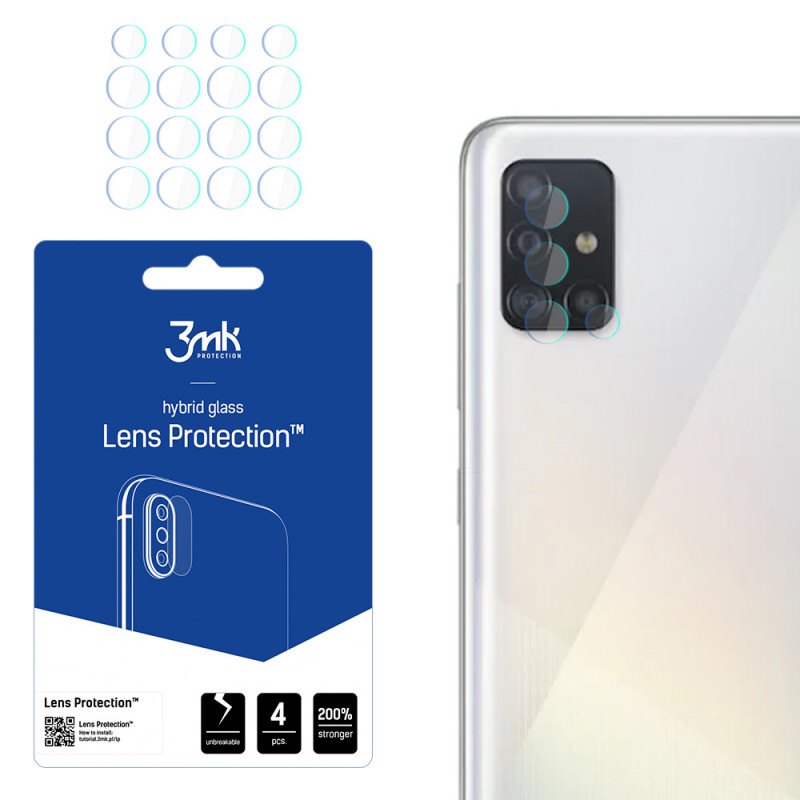 3MK Lens Protection Samsung Galaxy A52/A52s cameralensbeschermer (4 stuks), 3MK1444