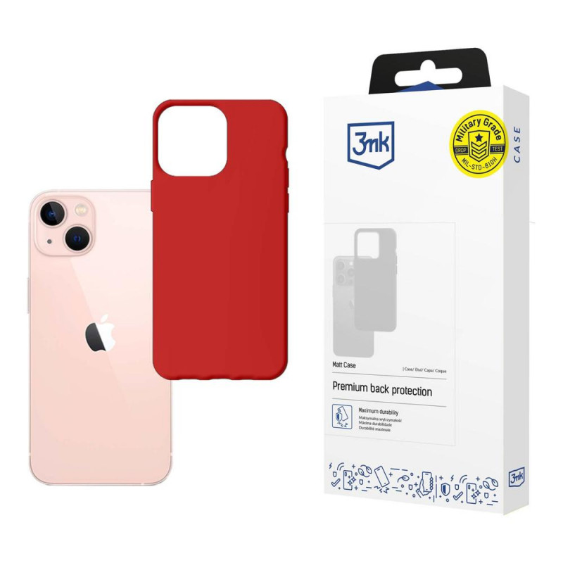 3MK Matt Case 3MK4032 voor Apple iPhone 14, rood