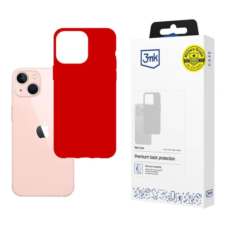 3MK Matt Case 3MK4038 voor Apple iPhone 14 Plus / 15 Plus, rood
