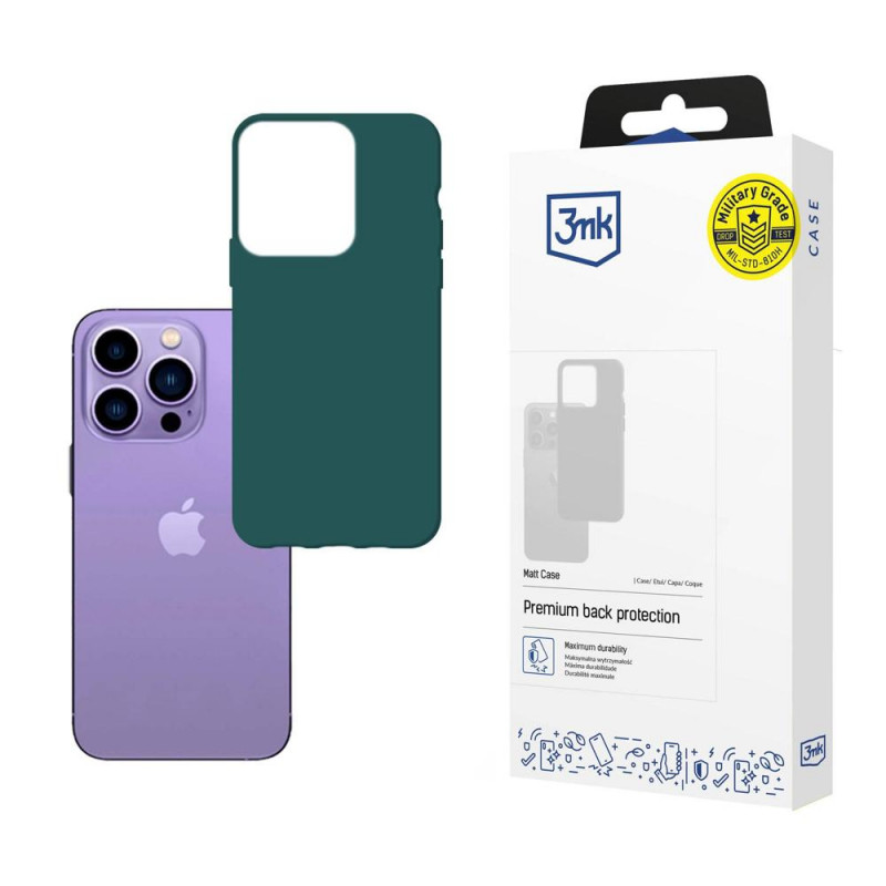 3MK Matt Case 3MK4049 voor Apple iPhone 14 Pro Max, donkergroen