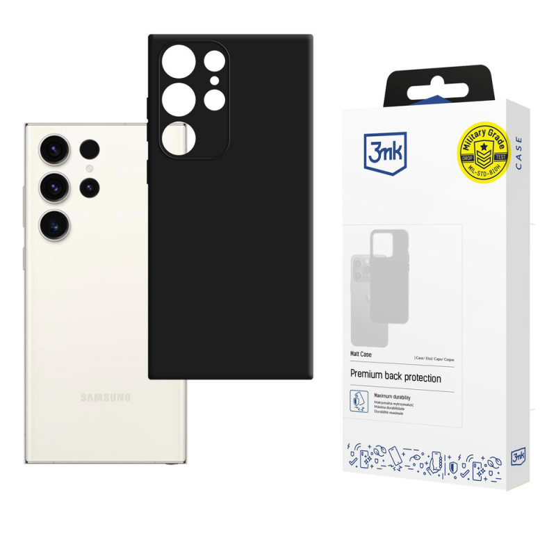 3MK Matt Case Samsung Galaxy S23 Ultra, zwart