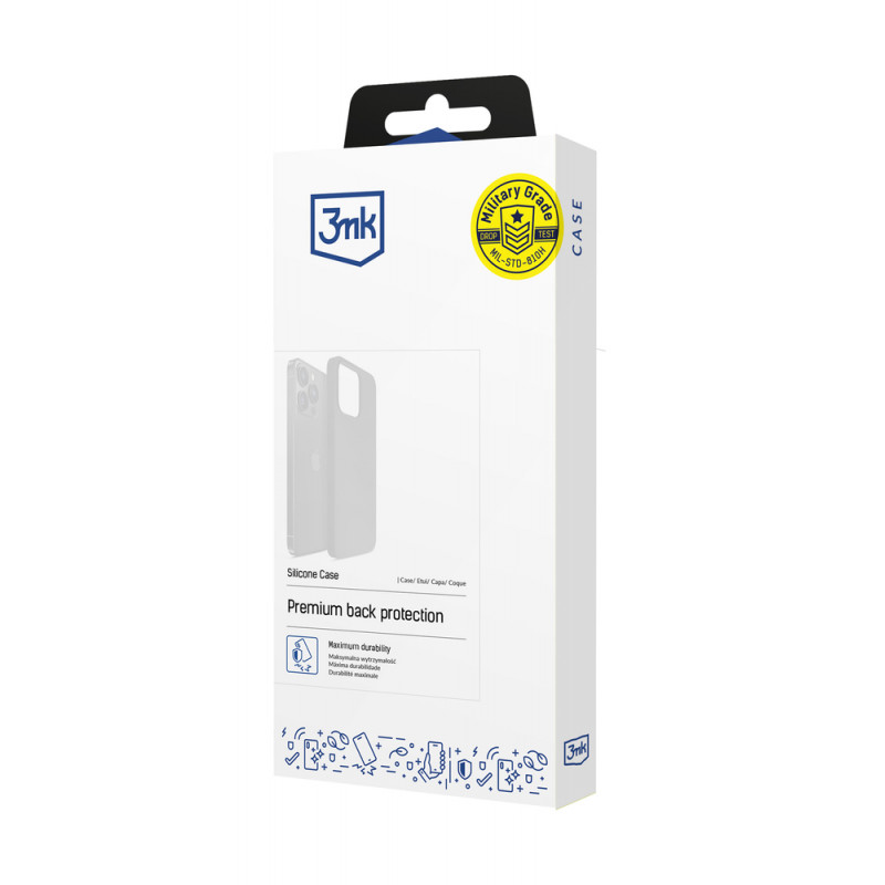 3MK Silicone Case voor Samsung Galaxy A24 4G, zwart