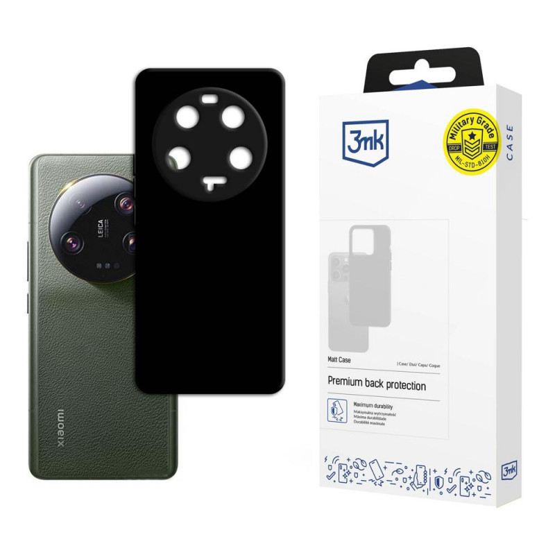 3MK Matt Case 3MK4939 voor Xiaomi 13 Ultra 5G, zwart