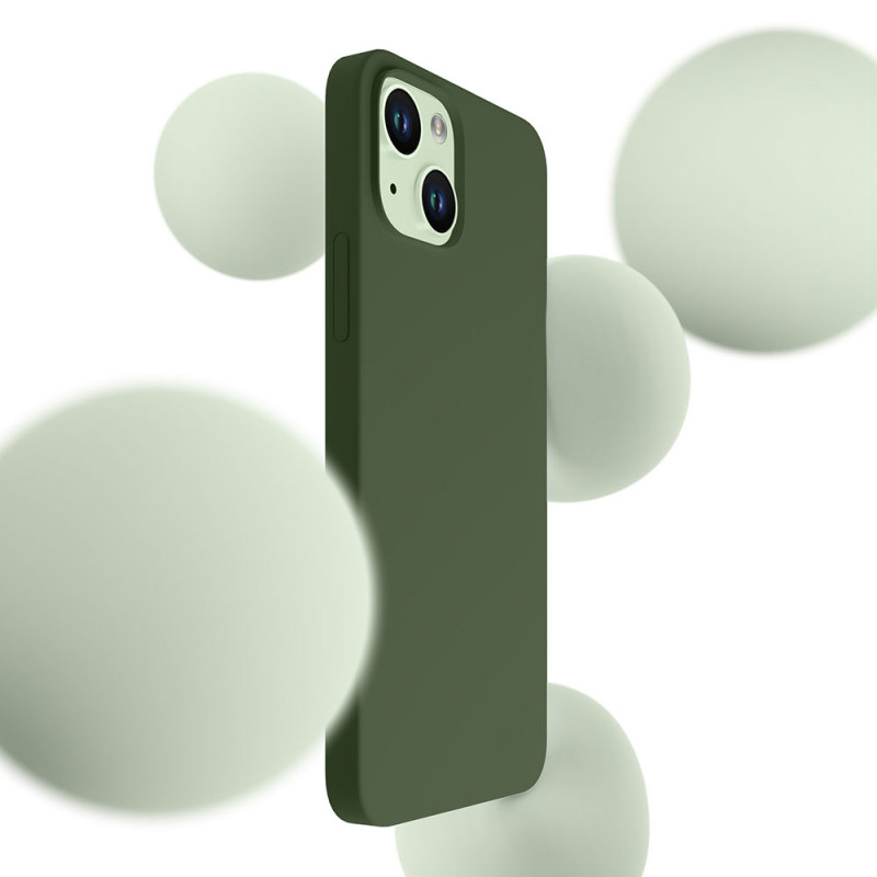 3MK Hardy Case MagSafe-hoesje voor Apple iPhone 15 Plus / 14 Plus, alpine green