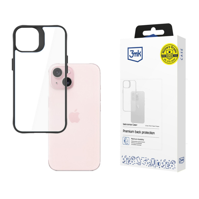 3MK SatinArmor+ Case voor Apple iPhone 15
