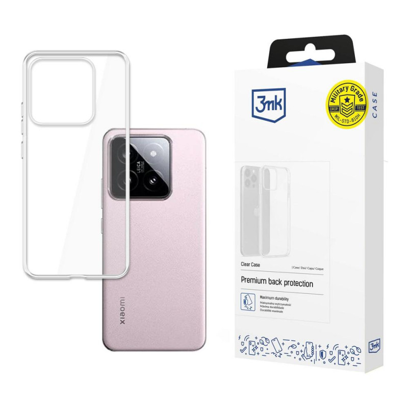 3MK Clear Case 3MK5490 voor Xiaomi 14, transparant